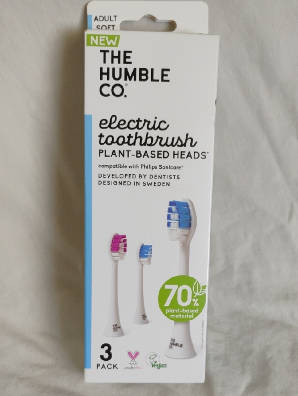 The Humble Co. Sonicate Compatible Electric Toothbrush Heads 3,70% Plant Based